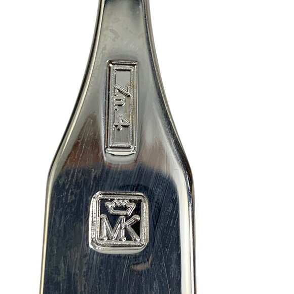 VTG Handmade Lead Crystal Salad Bowl With 2 Silverplated Salad Servers Italy - Picture 6 of 10